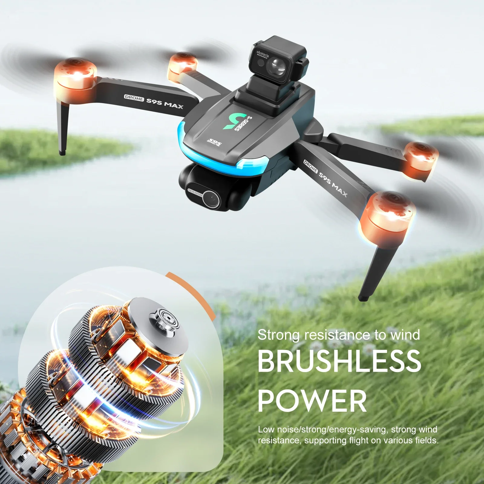 새로운 S9S MAX 미니 드론 4K 2축 PTZ HD - Drone Camera Hd 리뷰 및 가격