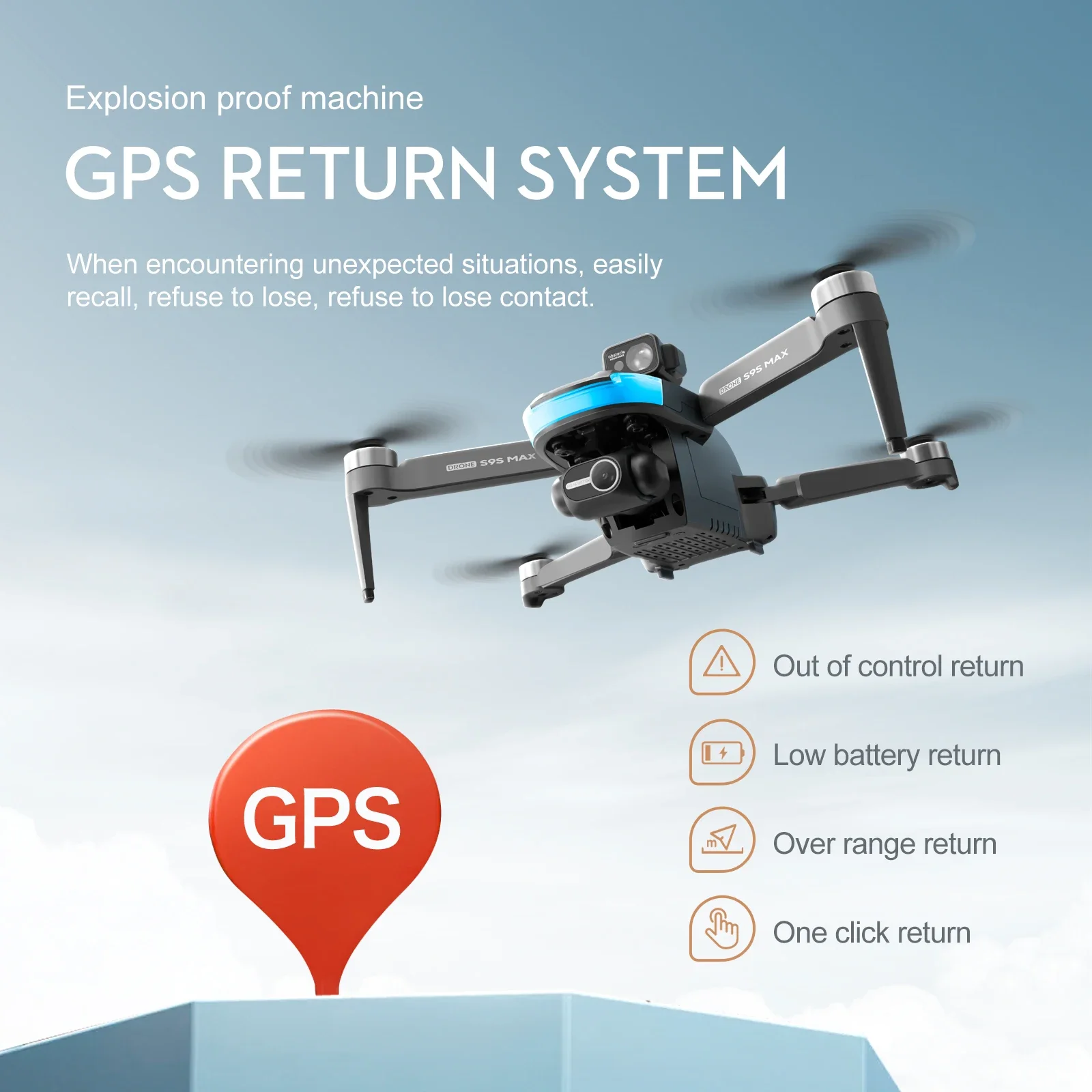새로운 S9S MAX 미니 드론 4K 2축 PTZ HD - Drone Camera Hd 리뷰 및 가격