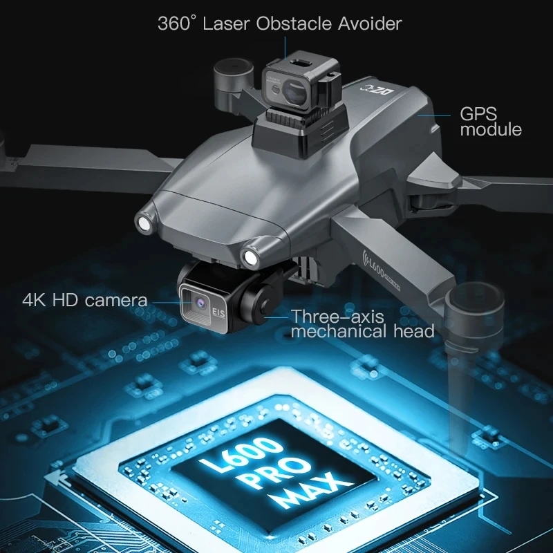 L600 PRO MAX GPS 드론 전문 4K 3축 P - Drone Camera Lens 리뷰 및 가격
